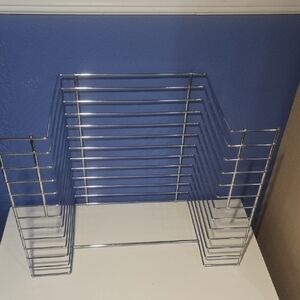 Chrome Metal Organizer Rack - Kids Accessories Great Condition